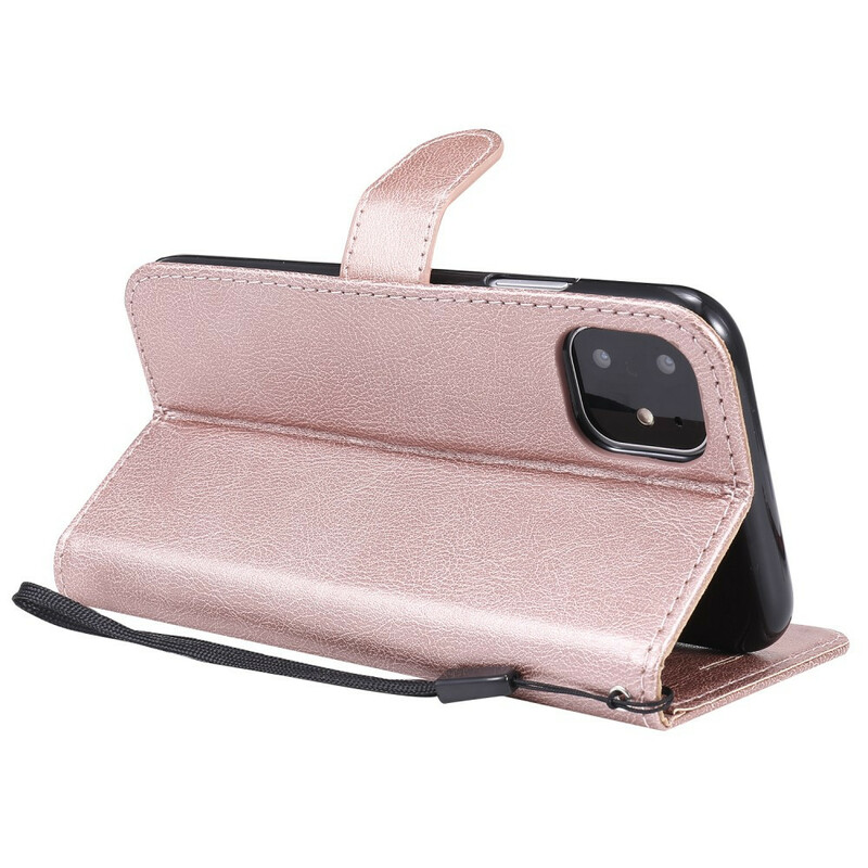 Funda de cuero para el iPhone 11 con colgante