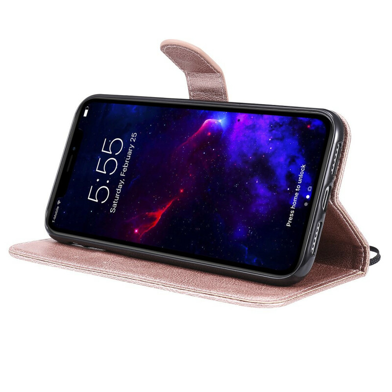 Funda de cuero para el iPhone 11 con colgante