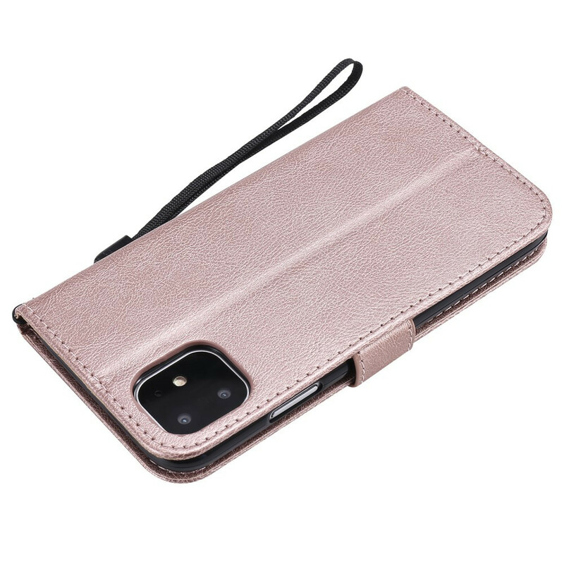 Funda de cuero para el iPhone 11 con colgante