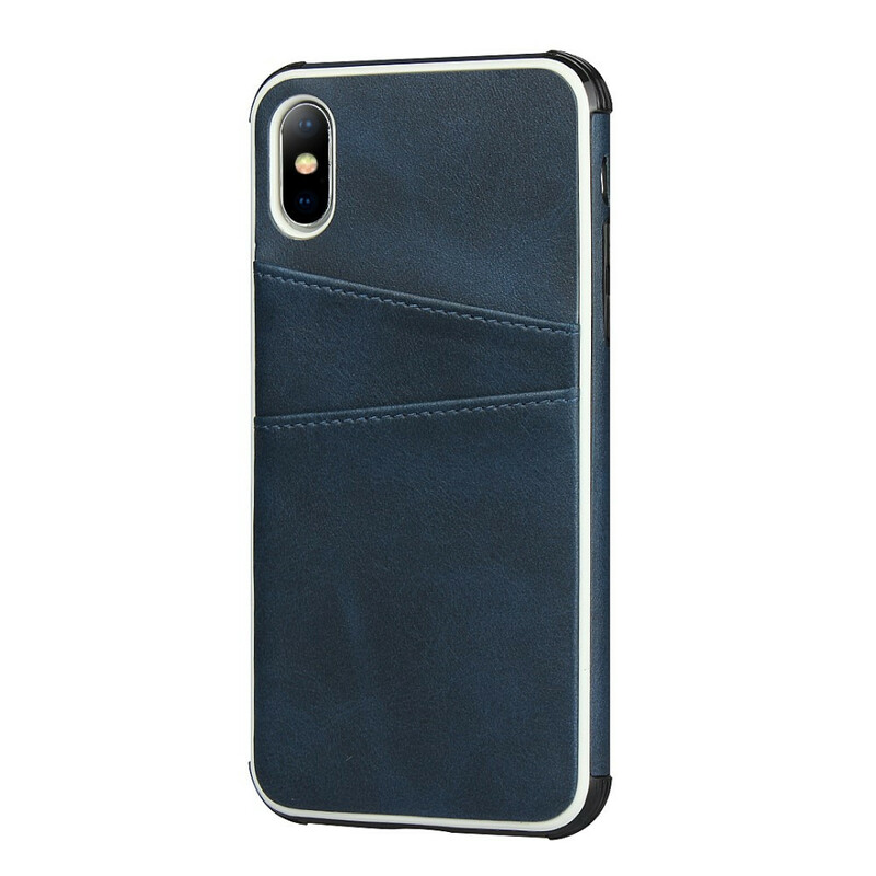 Funda de doble tarjeta monocromática para el iPhone X