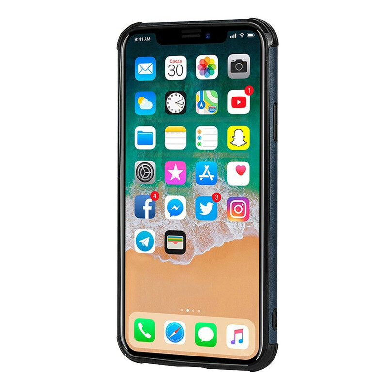 Funda de doble tarjeta monocromática para el iPhone X