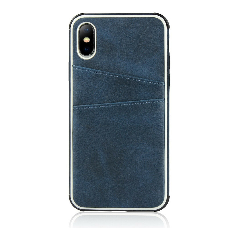 Funda de doble tarjeta monocromática para el iPhone X