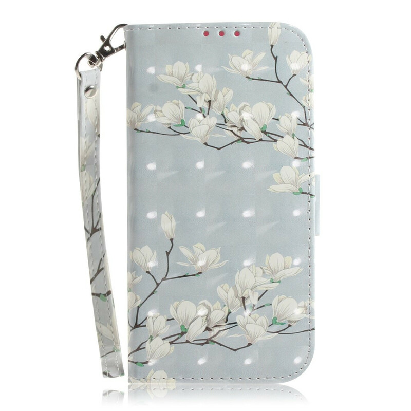 Funda de árbol de flores con colgante para el Xiaomi Redmi Note 8 Pro