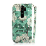 Funda con colgante de flores para el Xiaomi Redmi Note 8 Pro