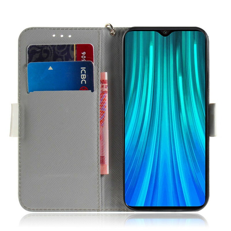 Funda con colgante de flores para el Xiaomi Redmi Note 8 Pro