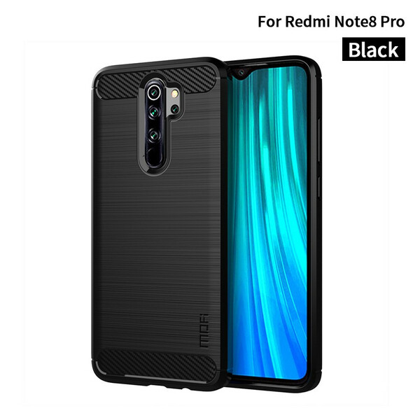 Xiaomi Redmi Note 7 Pro Funda de fibra de carbono cepillada Mofi