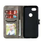 Funda de polipiel para el Google Pixel 3A Gatito