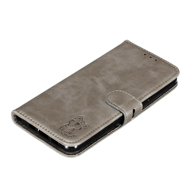 Funda de polipiel para el Google Pixel 3A Gatito