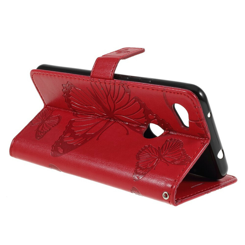 Funda de cordón de mariposas gigantes para el Google Pixel 3A Funda de cordón de mariposas gigantes para el Google Pixel 3A