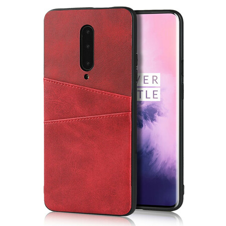 Funda de cuero de doble tarjeta para OnePlus 7 Pro