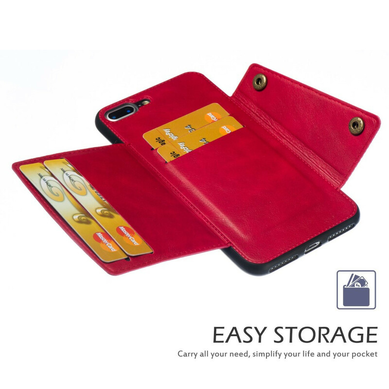 Cartera para iPhone 8 Plus / 7 Plus con cierre a presión