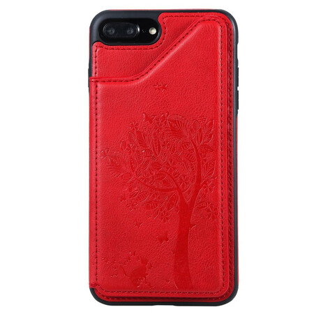 Funda iPhone 8 Plus / 7 Plus Tarjetero Impresión Gato
