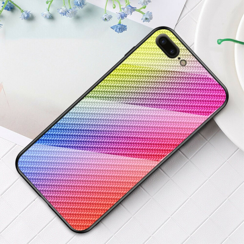 Funda iPhone 8 Plus / 7 Plus Fibra de Carbono Templada
