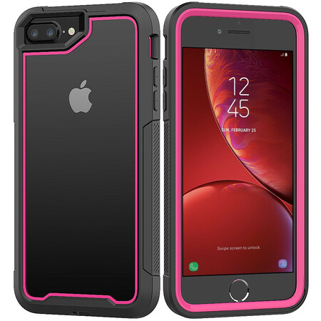 Funda híbrida transparente para iPhone 8 Plus / 7 Plus