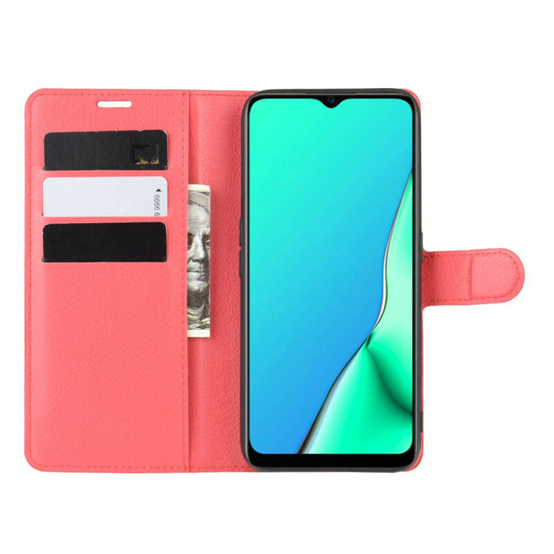 Funda de polipiel Oppo A9 2020 Lychee