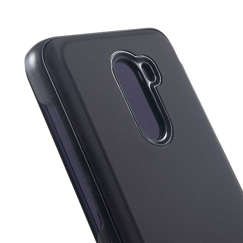 Flip Cover Xiaomi Pocophone F1 Efecto Espejo y Cuero