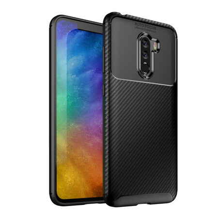 Xisomi Pocophone F1 Funda flexible de fibra de carbono