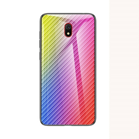Funda de cristal templado de fibra de carbono para el Xiaomi Redmi 8A