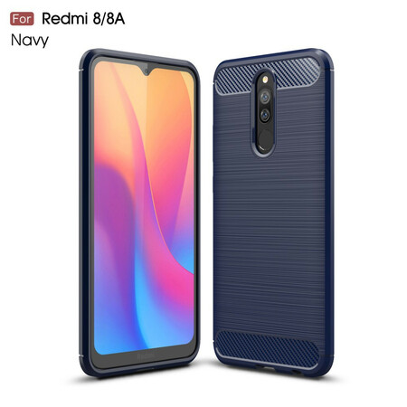 Funda de fibra de carbono cepillada para el Xiaomi Redmi 8A