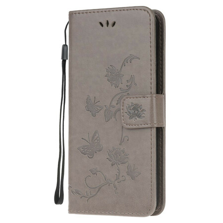 Funda Xiaomi Redmi Note 8 Mariposas y flores asiáticas