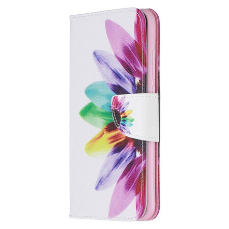 Funda de flor de acuarela para el Xiaomi Redmi Note 8