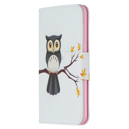 Funda Xaomi Redmi Note 8 Búho posado en la rama