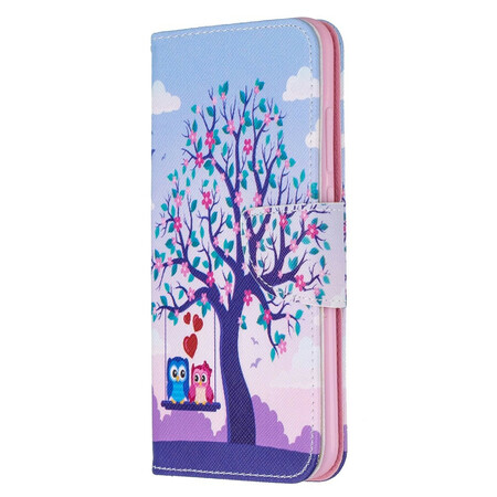 Xiaomi Redmi Note 8 funda búhos en el columpio