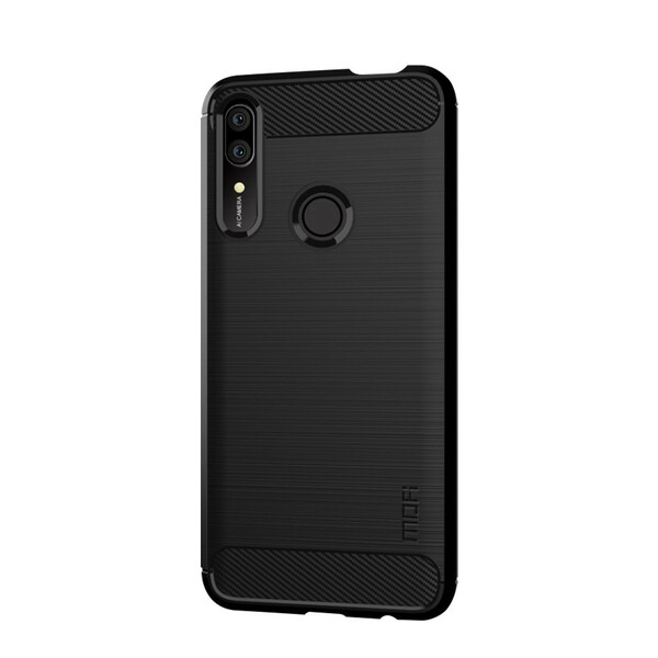 Huawei P Smart Z / Honor 9X Funda de fibra de carbono cepillada Mofi