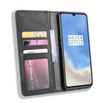  OnePlus 7T Vintage Leather Effect Flip Cover