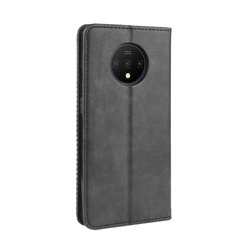  OnePlus 7T Vintage Leather Effect Flip Cover