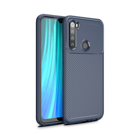 Xiaomi Redmi Note 8 Funda Flexible Carbon Fiber Texture