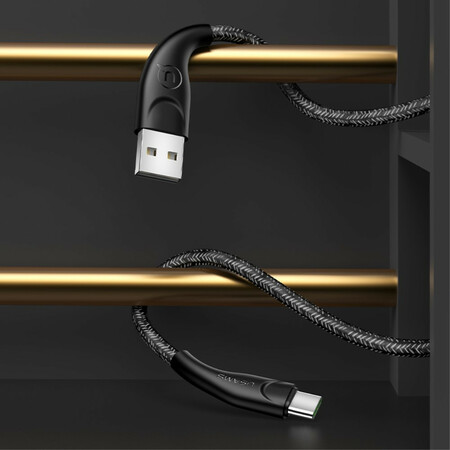 Cable de carga USAMS Micro USB de 1 metro de nylon trenzado