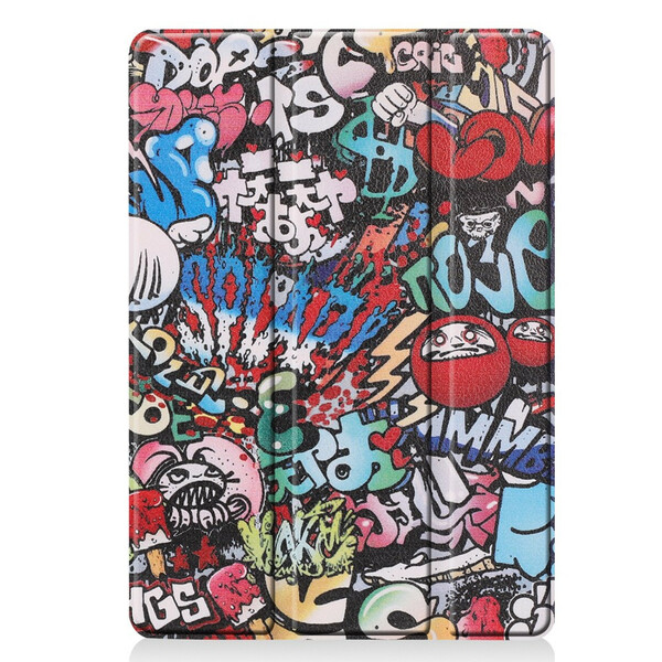 Funda inteligente para iPad 10.2" (2019) Graffiti de cuero artificial