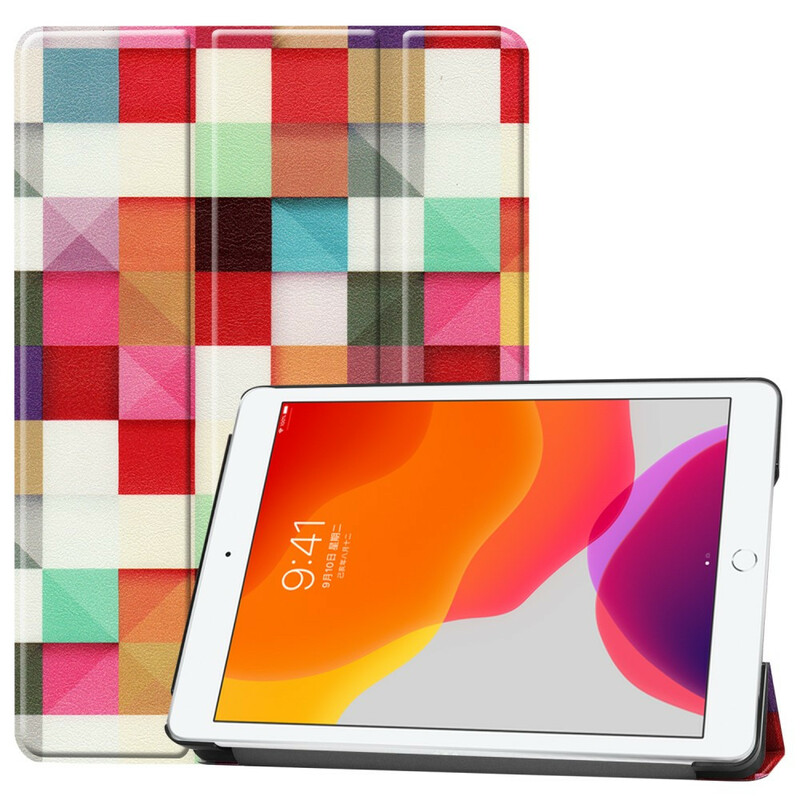 Funda inteligente para iPad 10.2" (2019) Polipiel Harlequin