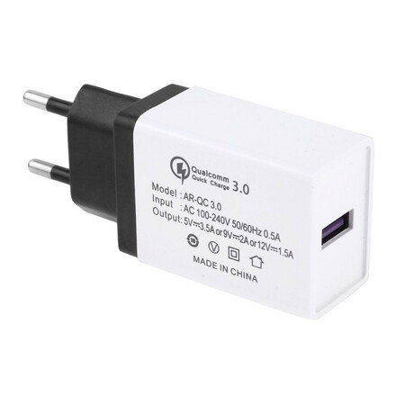 Adaptador de cargador de pared USB enchufe UE
