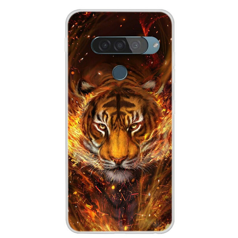 Funda LG G8S ThinQ Fire Tiger