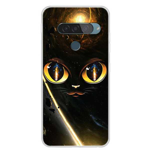 Funda LG G8S ThinQ Cat Galaxy