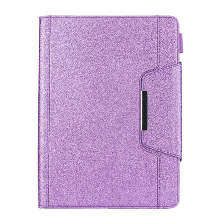 Funda para iPad 10.2" (2019) Cierre de plata con purpurina