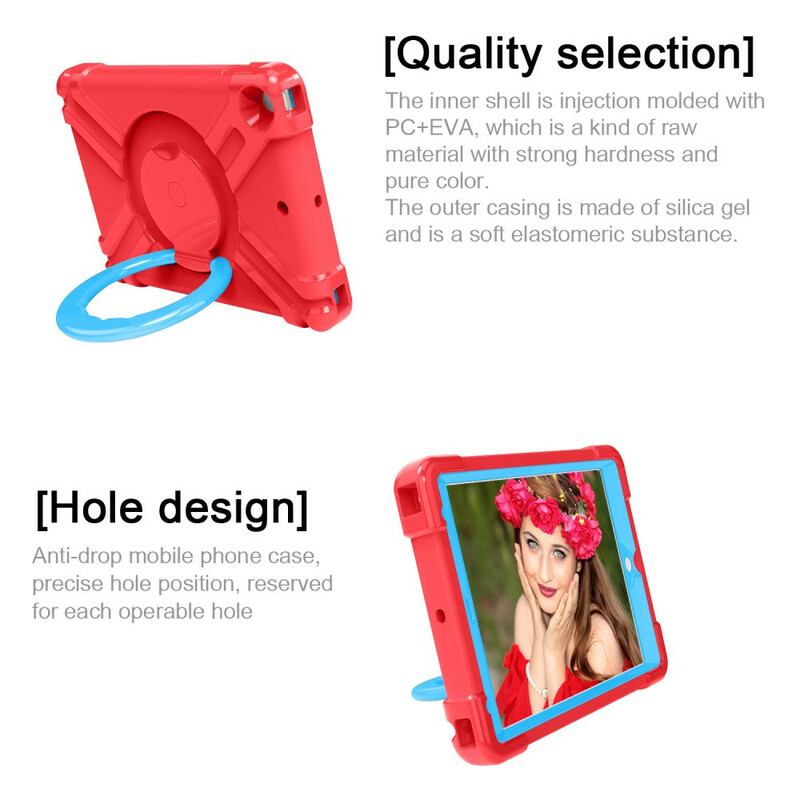 Funda para iPad 10.2" (2019) Anillo de soporte ultraduradero