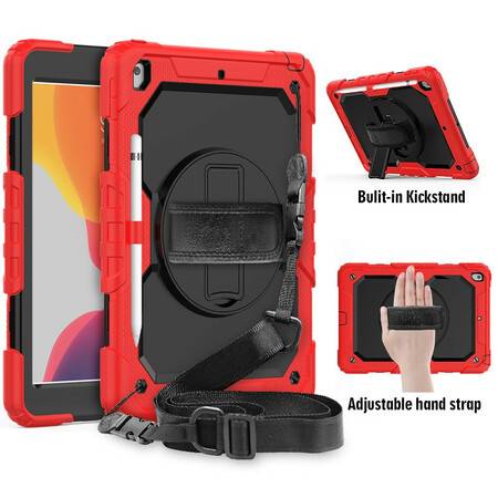 Funda para iPad 10.2" (2019) Estuche ultra resistente con colgante y bandolera
