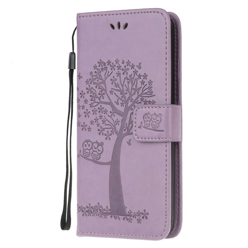 Funda con colgante para el árbol y el búho del Xiaomi Mi Note 10
