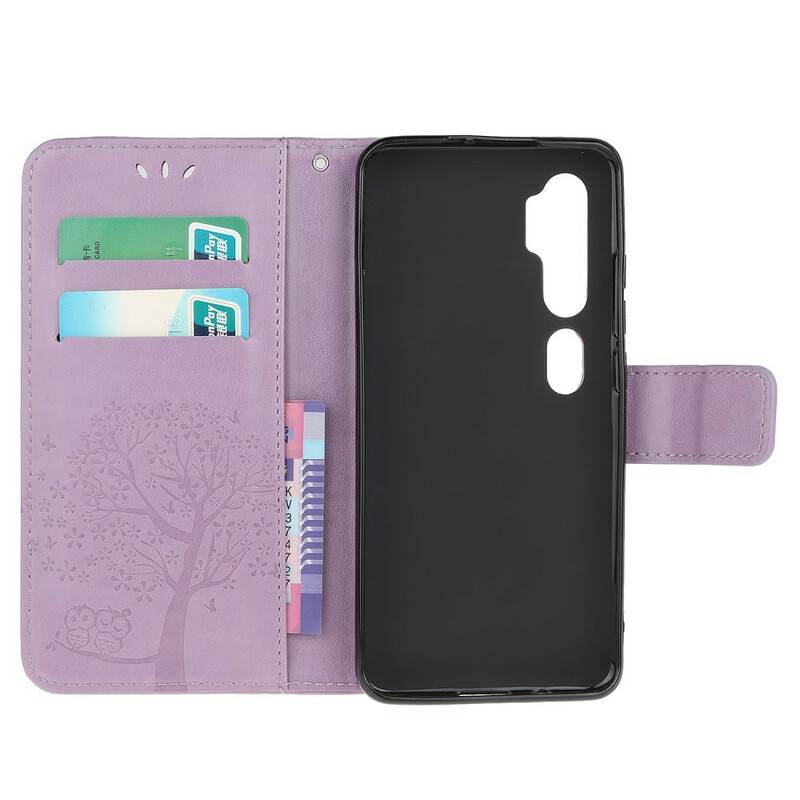 Funda con colgante para el árbol y el búho del Xiaomi Mi Note 10