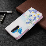Funda pintada de mariposas y flores para el Xiaomi Redmi 8