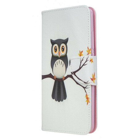 Funda Xaomi Redmi 8 Búho posado en la rama