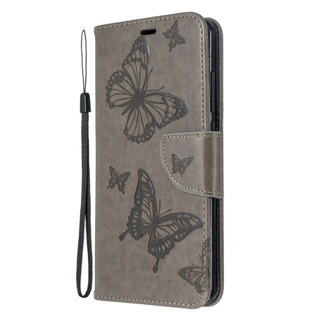 Funda con colgante impresa de mariposa para el Xiaomi Redmi 8