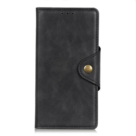 Xiaomi Redmi 8 Simil Leather Funda Botón Decorativo