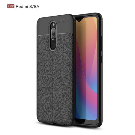 Xiaomi Redmi 8 funda de cuero Litchi doble línea