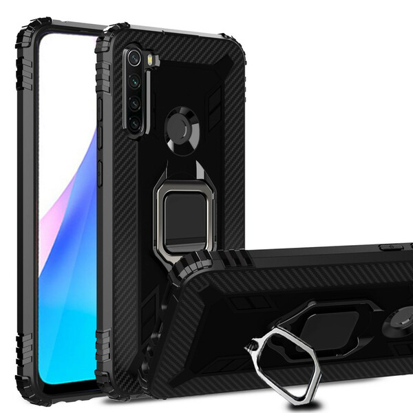 Funda de fibra de carbono y anillo del Xiaomi Redmi Note 8T