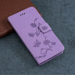 Funda con colgante de mariposas y flores para Sony Xperia 5 Funda con colgante de mariposas y flores para Sony Xperia 5