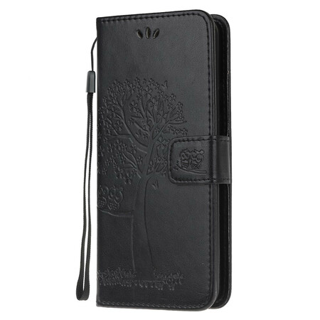 Funda con colgante de árbol y búho para Sony Xperia 5